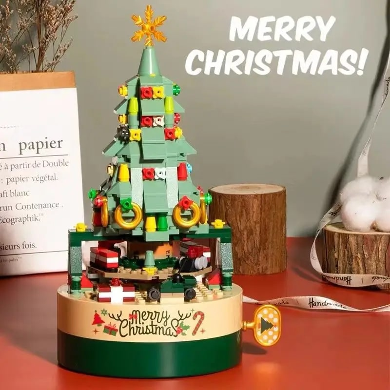 Christmas tree building block music box🎄Christmas Sale50% discount