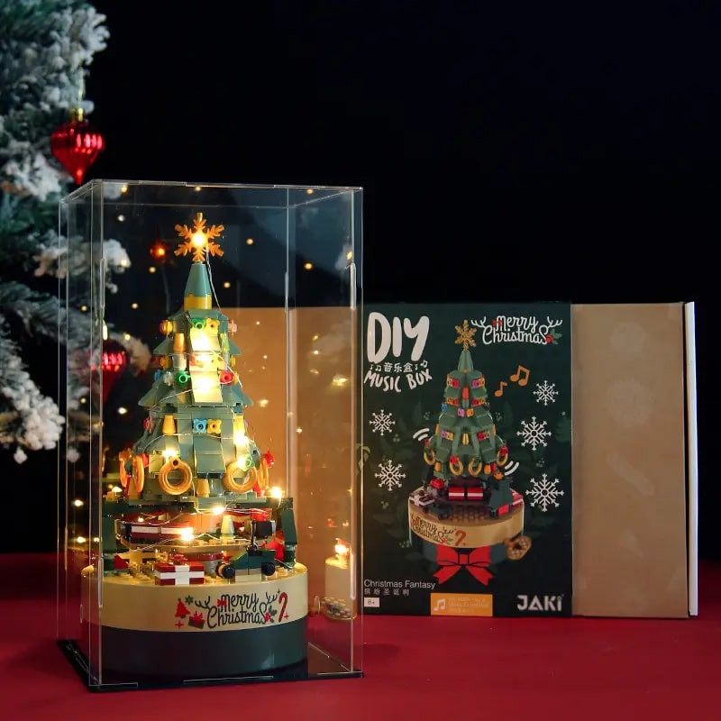 Christmas tree building block music box🎄Christmas Sale50% discount