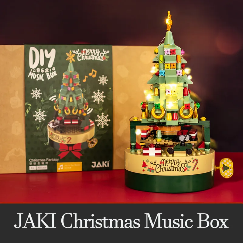 Christmas tree building block music box🎄Christmas Sale50% discount