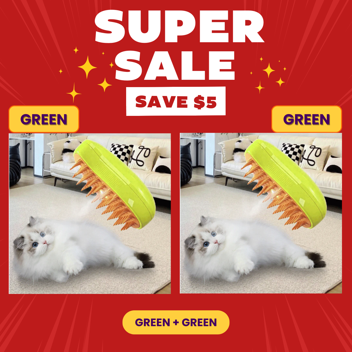 🔥Black Friday Sale🔥 Steamy Cat Brush