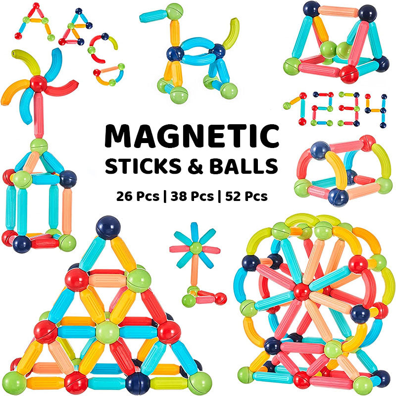 Magnetic Sticks Building Blocks For Kids Early Development