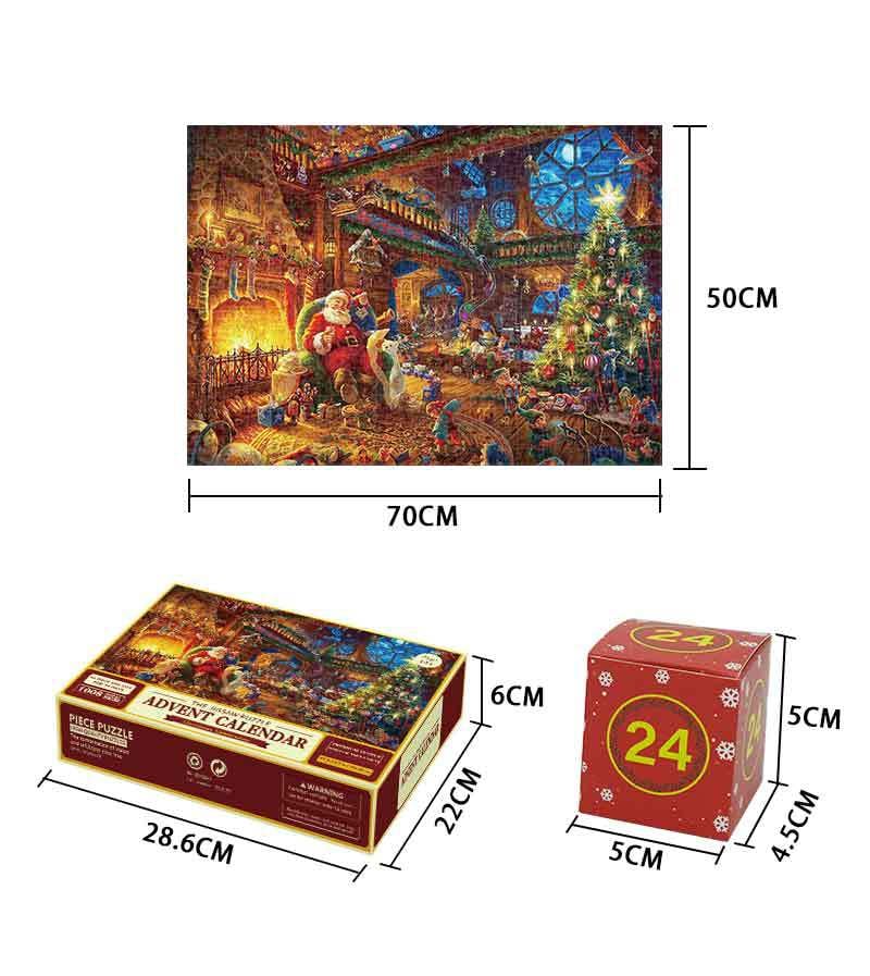 🎄🎅Christmas Calendar Jigsaw Puzzle 1008pcs🧩