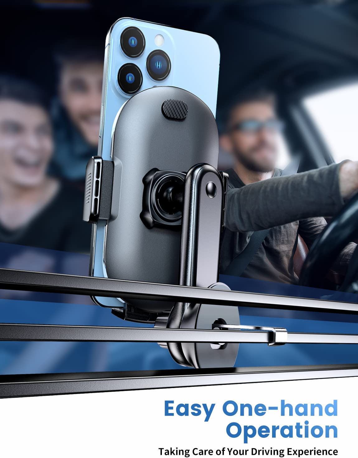 eSamcore Car Vent Phone Mount, Car Phone Holder Mount with Swing Arm Air Vent Clip Car Mount Cell Phone Holder Car for iPhone 12/ 13 Pro Max & All 4.7" - 6.9" Android Smartphone