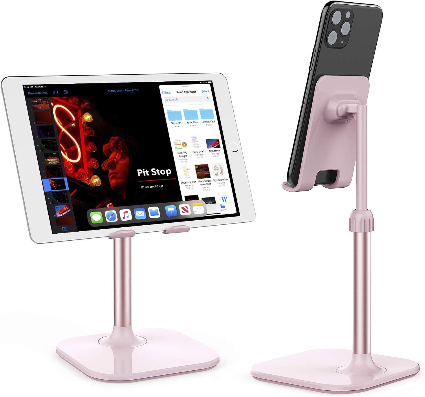 Cell Phone Stand,Doboli Phone Stand for Desk,Phone Holder Stand Compatible with iPhone and All Mobile Phones Tablet Pink