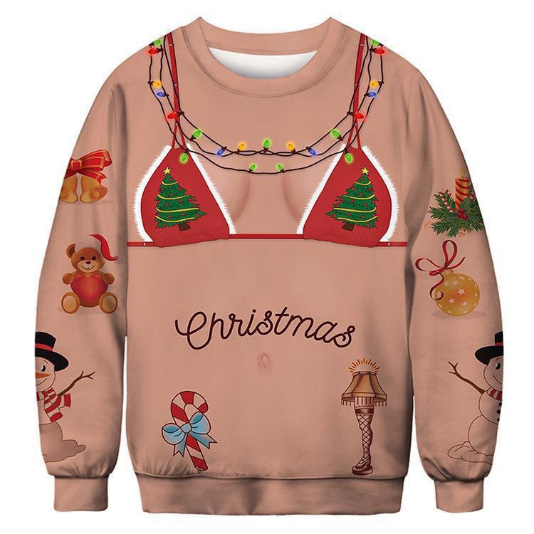 Unisex Christmas Long-Sleeve Printing Sweatshirt