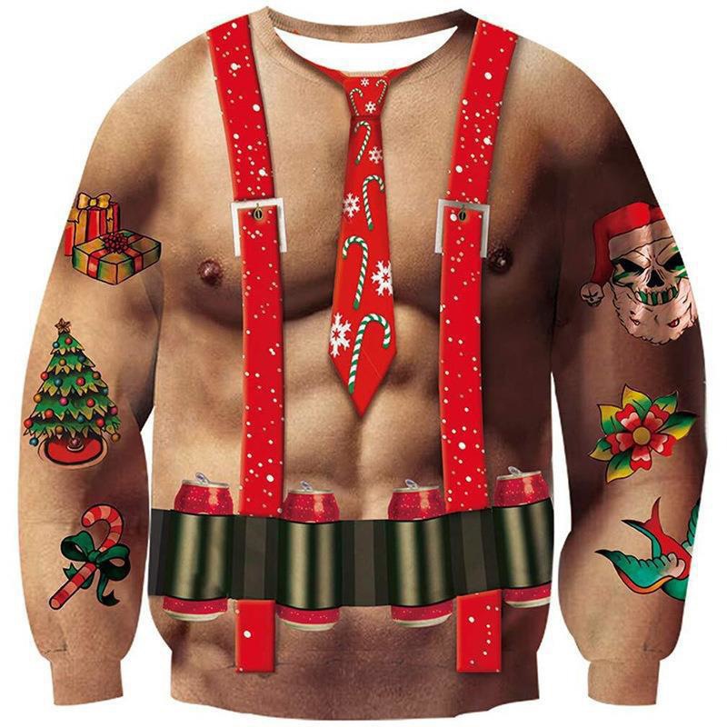 Unisex Christmas Long-Sleeve Printing Sweatshirt