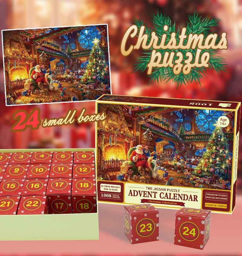 🎄🎅Christmas Calendar Jigsaw Puzzle 1008pcs🧩